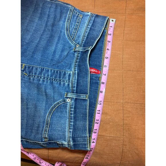 Spanx Wide-Leg High-Waisted Denim Jeans Size Large - Picture 8 of 11
